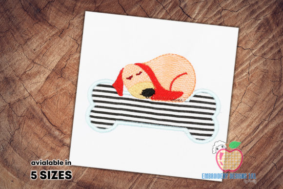 A Designer's Review: Sleeping Dog Applique for Personalized Gifts