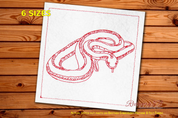 A Designer's Review: The Garter Snake Embroidery Pattern for Personalized Gifts