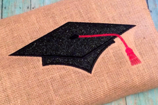 A Professional's Take on the Graduation Cap Applique Design