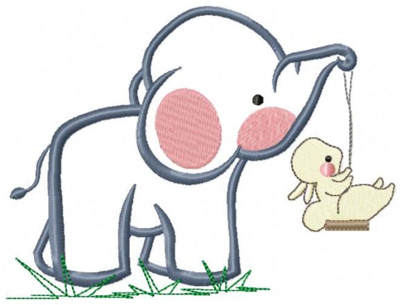 Elephant with Bunny Embroidery: A Branding Patch Review