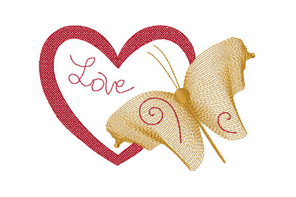 Heart, Butterfly, Love Embroidery Design: A Romantic Gift Review