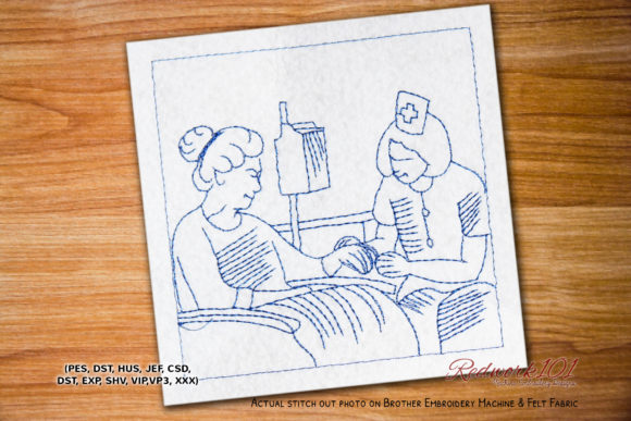 Heartwarming Nurse Examination Old Lady Redwork Review