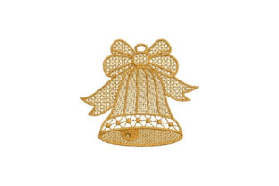 Lace Bell: A Festive Free-Standing Lace Embroidery Design