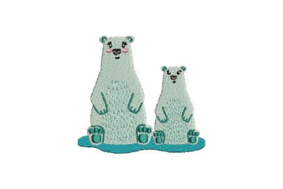 Mom and Baby Polar Bears: A Boutique Sweatshirt Embroidery Review