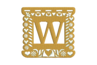 Papel Picado Alphabet W: A Designer's Review for Boutique Sweatshirts