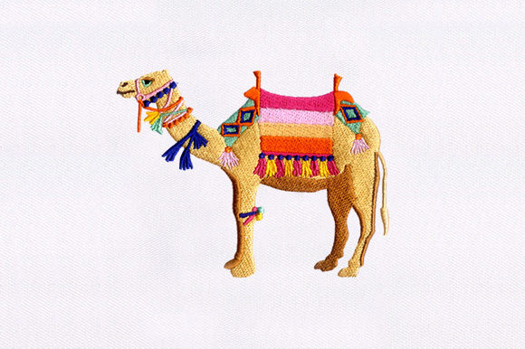 The Camel Embroidery Design: A Bold & Tactical Choice for Market Sales