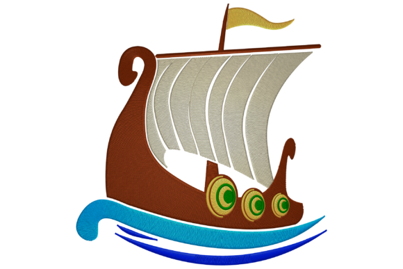 The Viking Ship Embroidery Design: A Craft Fair Powerhouse